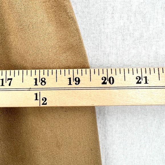 ENZA COSTA Pants Womens Medium 2 Camel Tan Faux Suede Jogger Lounge Track NWOT - Picture 11 of 15